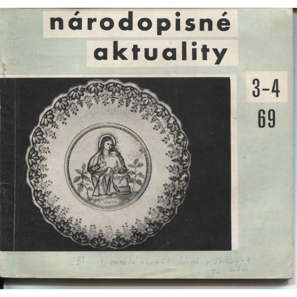 Národopisné aktuality, ročník VI./1969, číslo 3.-4.