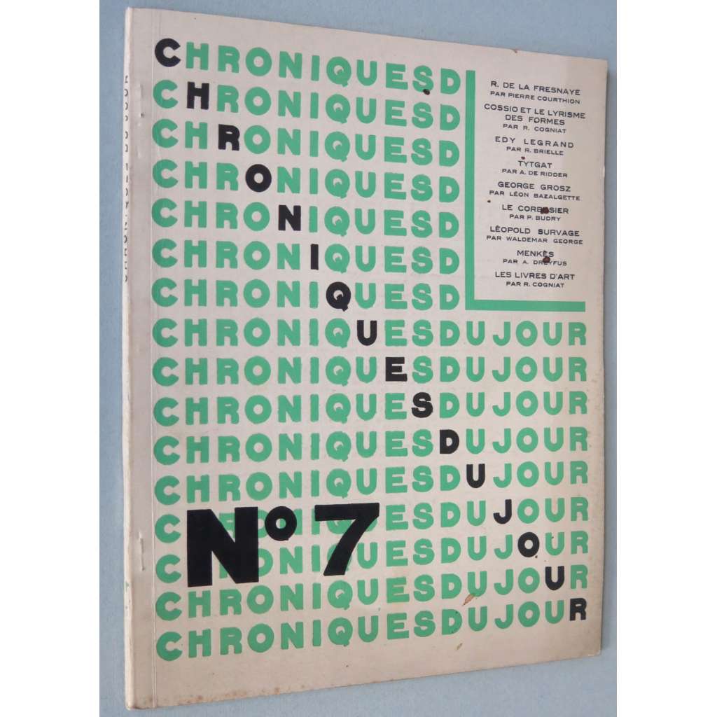 Les Chroniques du jour, roč. 2, č. 7 (červenec 1930) [časopis; avantgarda; umění; malba; malířství]