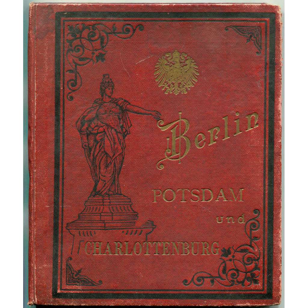 Berlin, Potsdam und Charlottenburg [1890; leporelo; litografie; album; památky; Postupim]