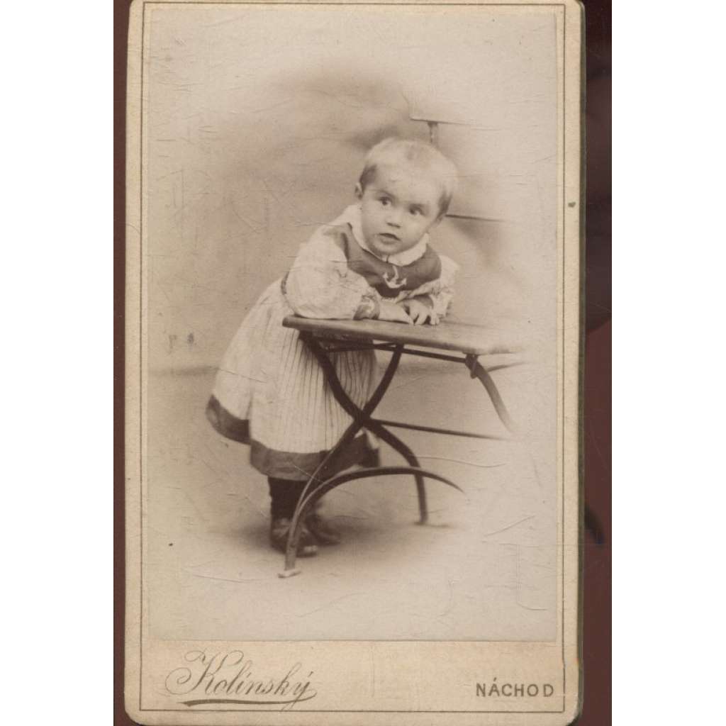 Stará fotografie - kabinetka (Kolínský, Náchod) - dítě