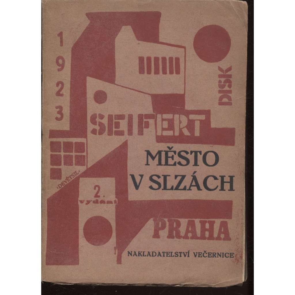 Město v slzách (2. vydání, 1923, obálka Karel Teige - Devětsil)