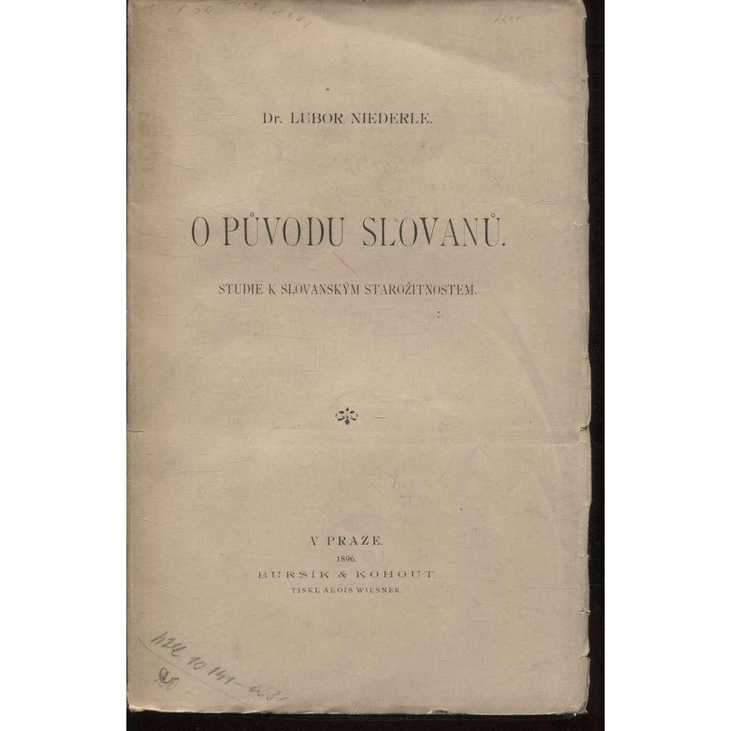 O původu Slovanů (1896)