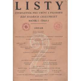 Listy, ročník I., číslo 2/146. Čtvrtletník pro umění a filosofii [fotografické přílohy - fotografie Jiří Sever, Jindřich Štyrský]