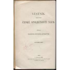 Věstník královské české společnosti nauk (historie, filozofie, jazykověda) 1897 [Nekrologium polské větve jednoty bratrské / Vlastní jména v rukopise Zelenohorském]
