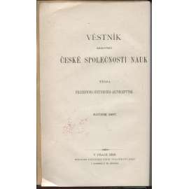 Věstník královské české společnosti nauk (historie, filozofie, jazykověda) 1897 [Nekrologium polské větve jednoty bratrské / Vlastní jména v rukopise Zelenohorském]