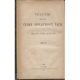 Věstník královské české společnosti nauk (historie, filozofie, jazykověda) 1888 [Nekrologium Zlatokorunské / Zpráva o odsouzení a upálení mistra Jana Husi z XV. století]