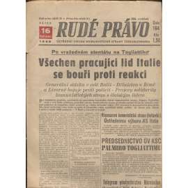 Rudé právo (16.7.1948) - staré noviny