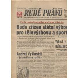 Rudé právo (31.7.1948) - staré noviny - Ústřední orgán KSČ [komunisté, komunismus]