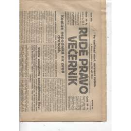 Rudé právo - večerník (13.9.1924) - 1. republika, staré noviny