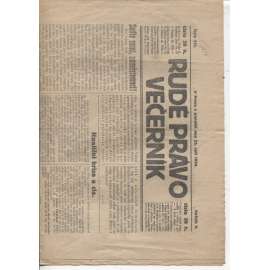 Rudé právo - večerník (22.9.1924) - 1. republika, staré noviny
