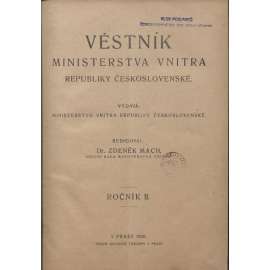 Věstník Ministerstva vnitra Republiky československé, ročník II./1920 (právo)