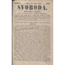 Svoboda. Politický časopis. Ročník II./1868 (levicová literatura)