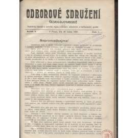 Odborové sdružení českoslovanské, ročník X./1906 [odbory]