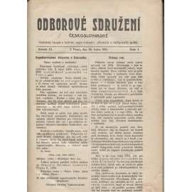 Odborové sdružení českoslovanské, ročník IX./1905 [odbory]