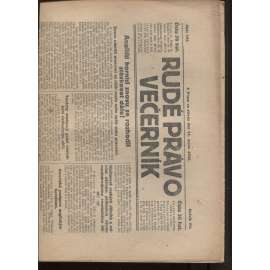 Rudé právo - večerník (11.8.1926) - 1. republika, staré noviny