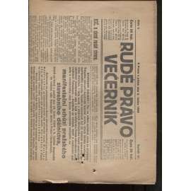 Rudé právo - večerník (8.1.1926) - 1. republika, staré noviny