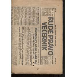 Rudé právo - večerník (9.1.1926) - 1. republika, staré noviny