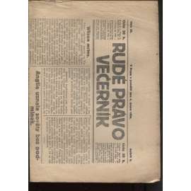 Rudé právo - večerník (4.2.1924) - 1. republika, staré noviny