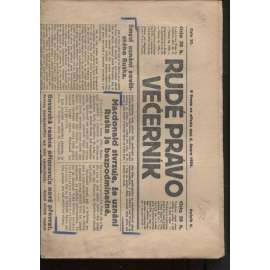 Rudé právo - večerník (6.2.1924) - 1. republika, staré noviny