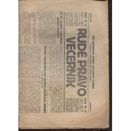 Rudé právo - večerník (20.5.1924) - 1. republika, staré noviny