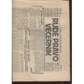 Rudé právo - večerník (26.5.1924) - 1. republika, staré noviny