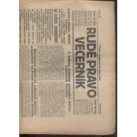 Rudé právo - večerník (26.4.1926) - 1. republika, staré noviny