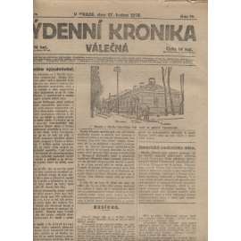 Týdenní kronika válečná (17.1.1918) - staré noviny, I. světová válka