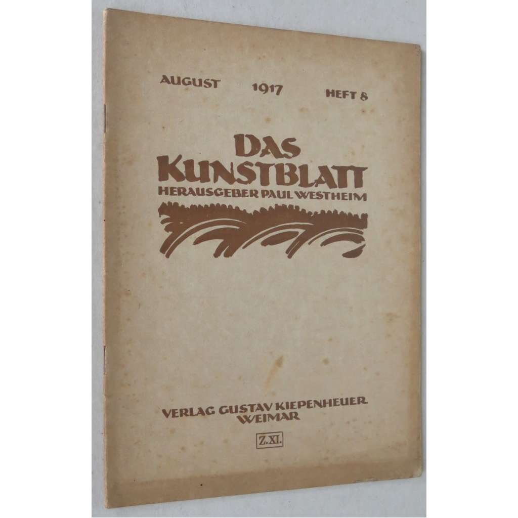 Das Kunstblatt, ročník 1917, č. 8 (srpen) [umění; Heinrich Campendonk; časopis; grafika]