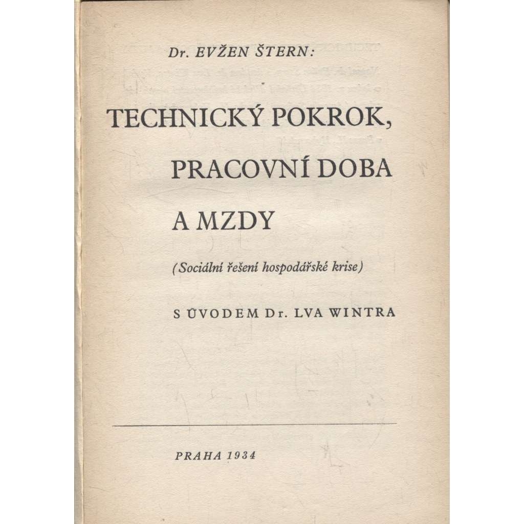 Technický pokrok, pracovní doba a mzdy