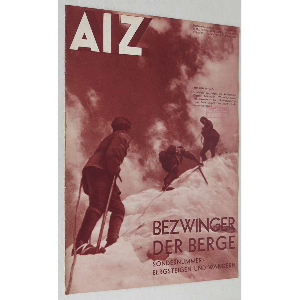 AIZ [Arbeiter-Illustrierte-Zeitung; A-I-Z], roč. 14, 1935, č. 7 [časopis; fotografie; nacismus; antifašismus]