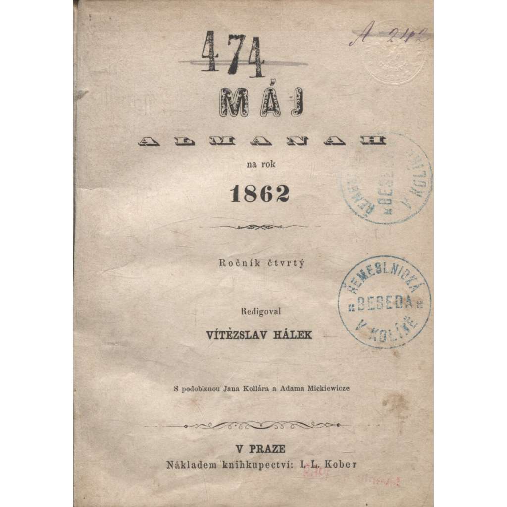 Máj: Almanach na rok 1862