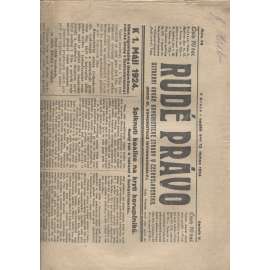 Rudé právo (13.4.1924) - 1. republika, staré noviny