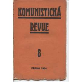 Komunistická revue, ročník I., číslo 8/1924 (komunistická literatura)