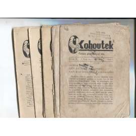 Kohoutek, ročník III., číslo 1, 3, 5, 8-10, 13 a 19/1924-1925. Časopis proletářských dětí (1. republika, staré noviny) - skauting