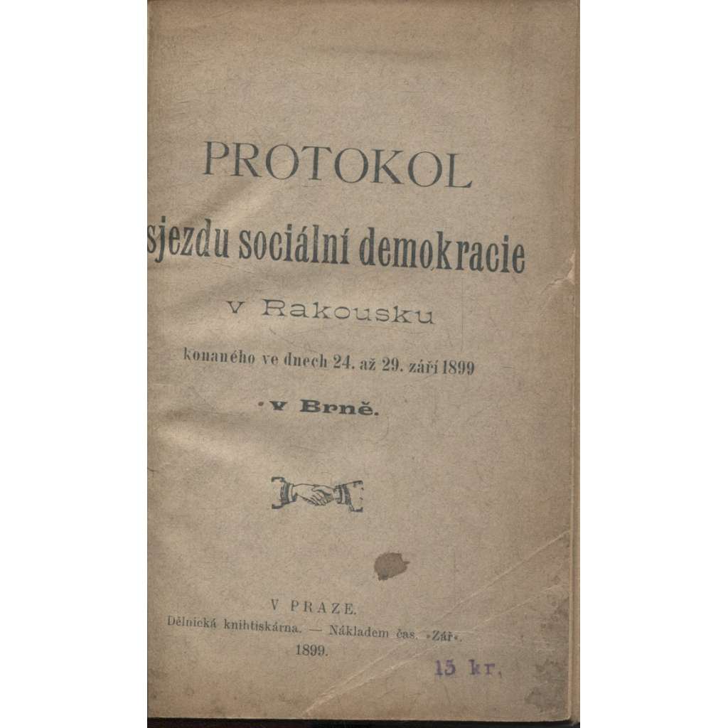 Protokol sjezdu sociální demokracie v Rakousku