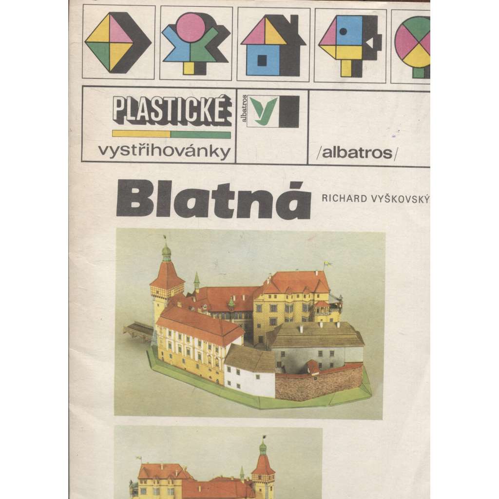 Blatná -Plastické vystřihovánky [papírový model, vyd. Albatros, 1987]