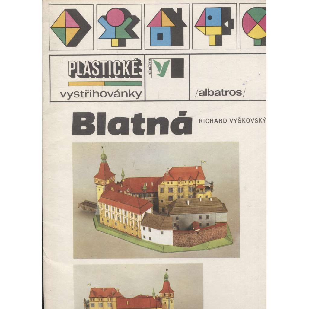 Blatná -Plastické vystřihovánky [papírový model, vyd. Albatros, 1987]