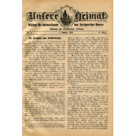 Unsere Heimat, roč. 9, 1928, č. 1-12 [Litoměřice; Leitmeritz; Litoměřicko; historie; dějiny; vlastivěda; Sudety]