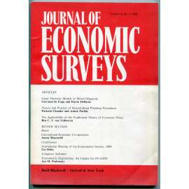 Journal of Economic Surveys, Volume 4, No. 1, 1990 [ekonomie, světová ekonomika, hospodářství, časopis]