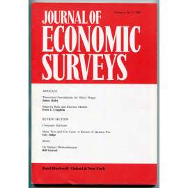 Journal of Economic Surveys, Volume 4, No. 2, 1990 [ekonomie, světová ekonomika, hospodářství, finance, finančnictví, časopis]