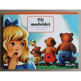 Vojtěch Kubašta - Tři medvídci [dětské leporelo, pohádky, pop-up kniha, prostorová publikace]