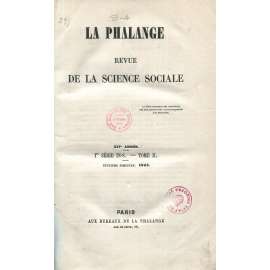 La Phalange. Revue de la science sociale, 1845, sv. 2 [Charles Fourier; Gérard de Nerval; časopis; socialismus]