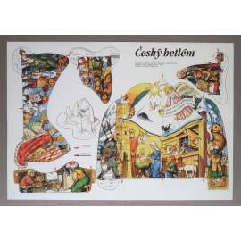 Vojtěch Kubašta - Český betlém [vánoční vystřihovací betlém - vystřihovánka, jesličky, Vánoce]