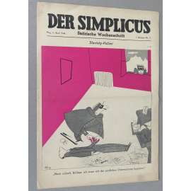 Der Simplicus, roč. 1, 1934, č. 11 [politická satira; karikatura; Der Simpl; Simplicissimus; antifašismus; umění]