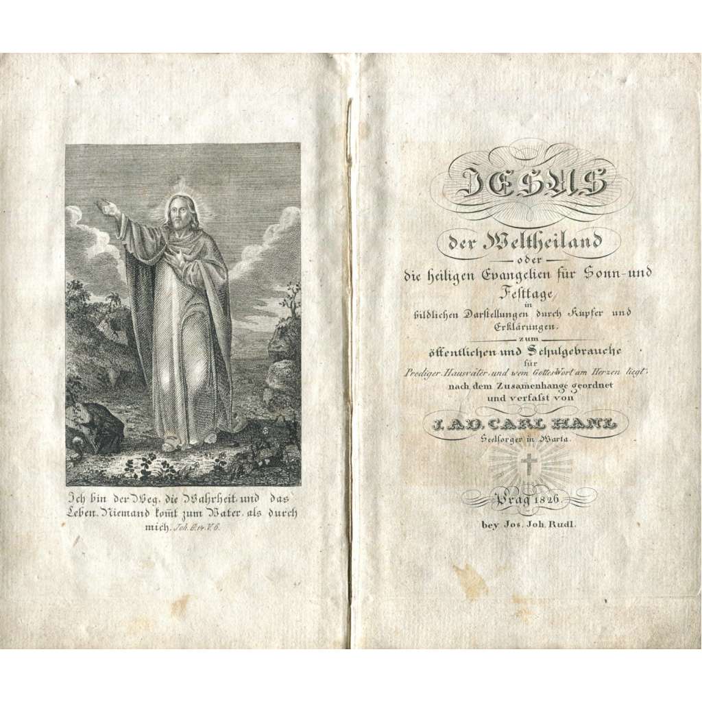 Jesus der Weltheiland oder heiligen Evangelien für Sonn- und Festage, sv. 1-3 [Nový zákon; rytiny; ilustrace; Bible]