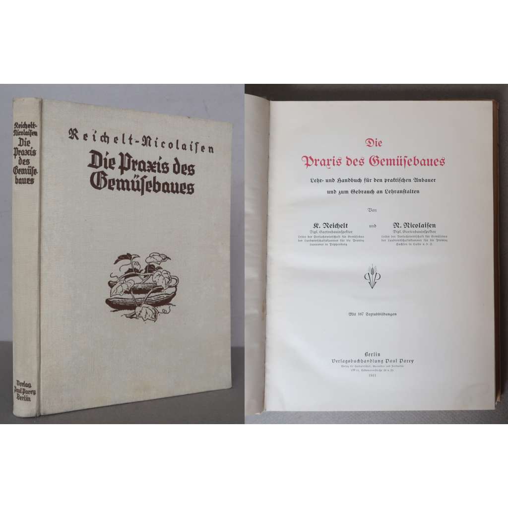 Die Praxis des Gemüsebaues [pěstování zeleniny, zelinářství, zelenina, zeleninová zahrada, zemědělství, zahradnictví, zahradničení - příručka]