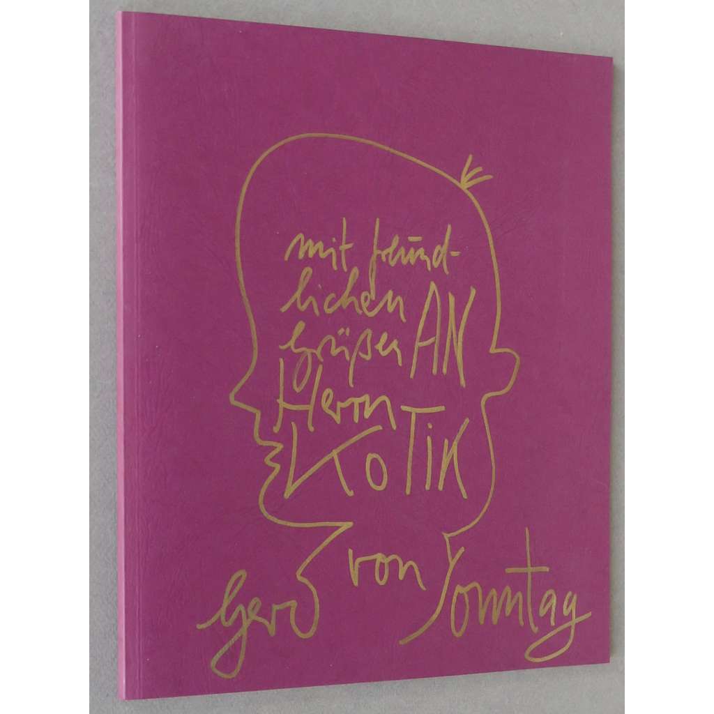 Altenbourg - Strawalde [1991; podpis; věnování; abstraktní umění; NDR; Německo; katalog; Gerhard Altenbourg; Jan Kotík]