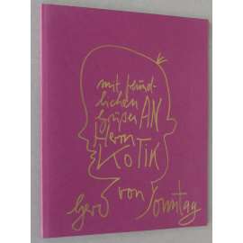 Altenbourg - Strawalde [1991; podpis; věnování; abstraktní umění; NDR; Německo; katalog; Gerhard Altenbourg; Jan Kotík]