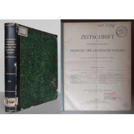 Zeitschrift des österreichischen Ingenieur- und Architekten-Vereines, 63. Jahrgang, 1911 [časopis, architektura, stavitelství, inženýrství, Rakousko-Uhersko]
