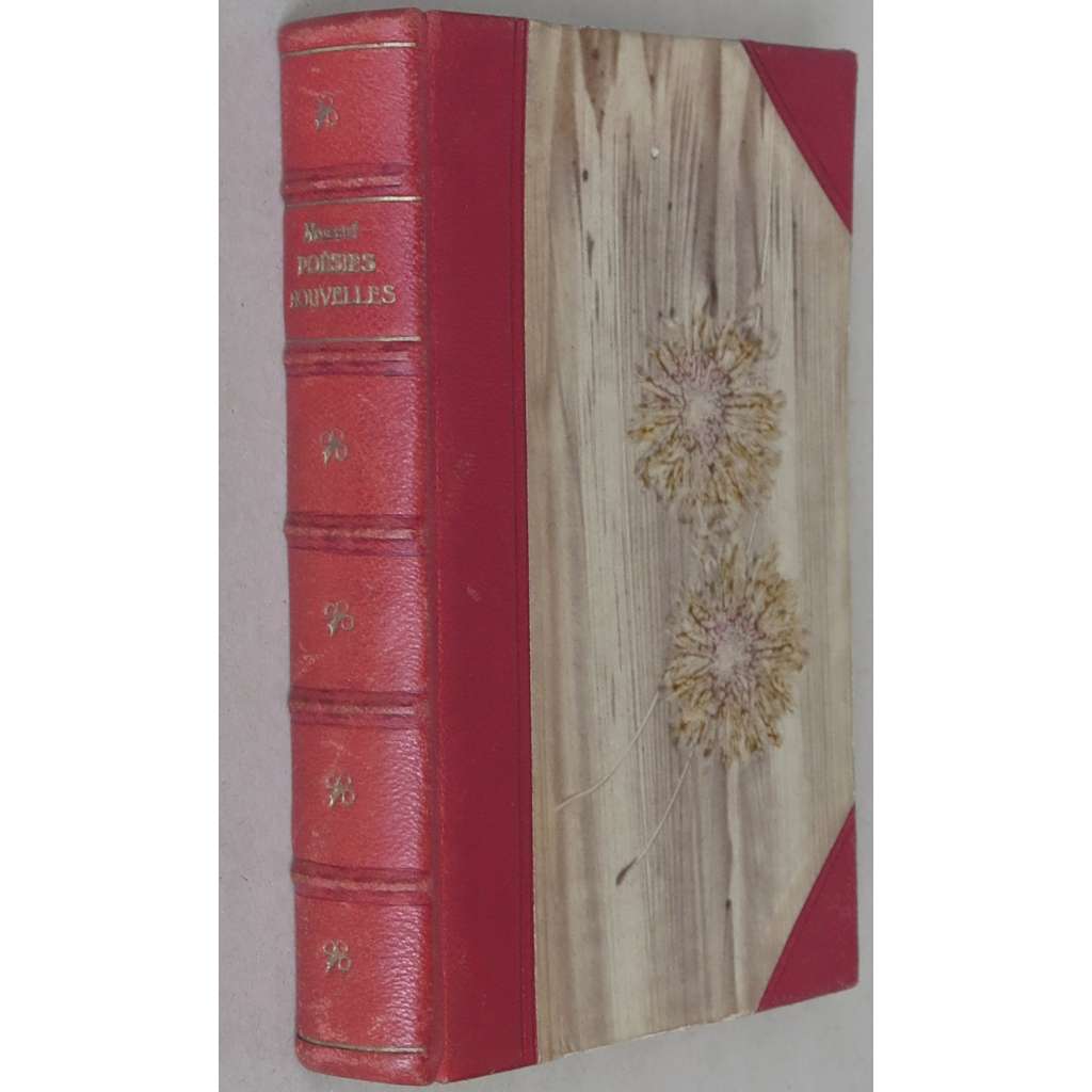 Poésies nouvelles, 1833-1852. Rolla - Les Nuits - Contes en vers [básně; poezie; Noci; vazba; kůže; ilustrace]